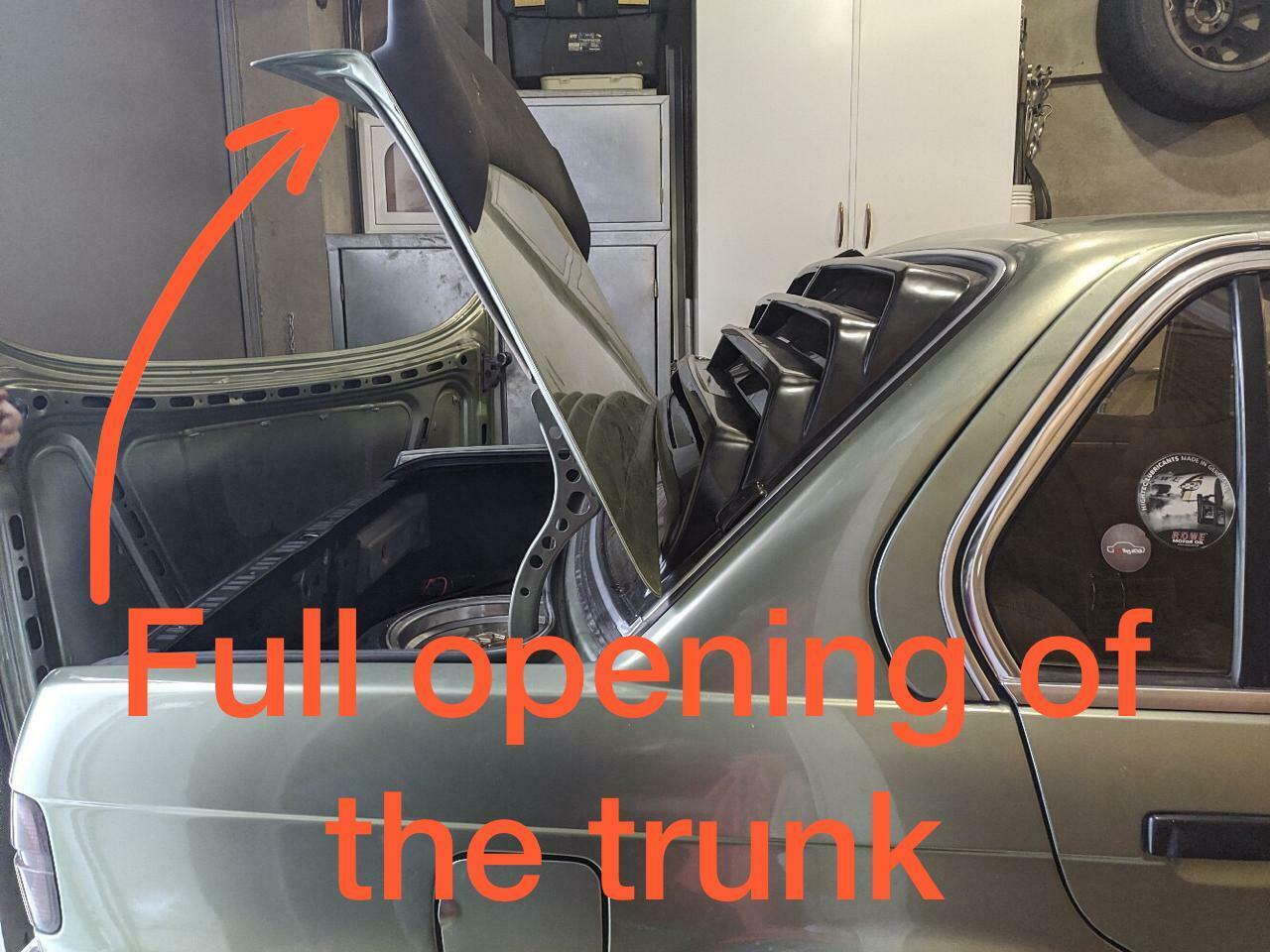 BMW E30 Rear Window Louver Visor Blinds absplastic Auto Sport Plastic